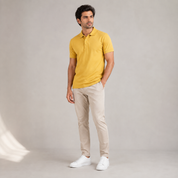Men's Performance DriFit Mustard Polo T-Shirt