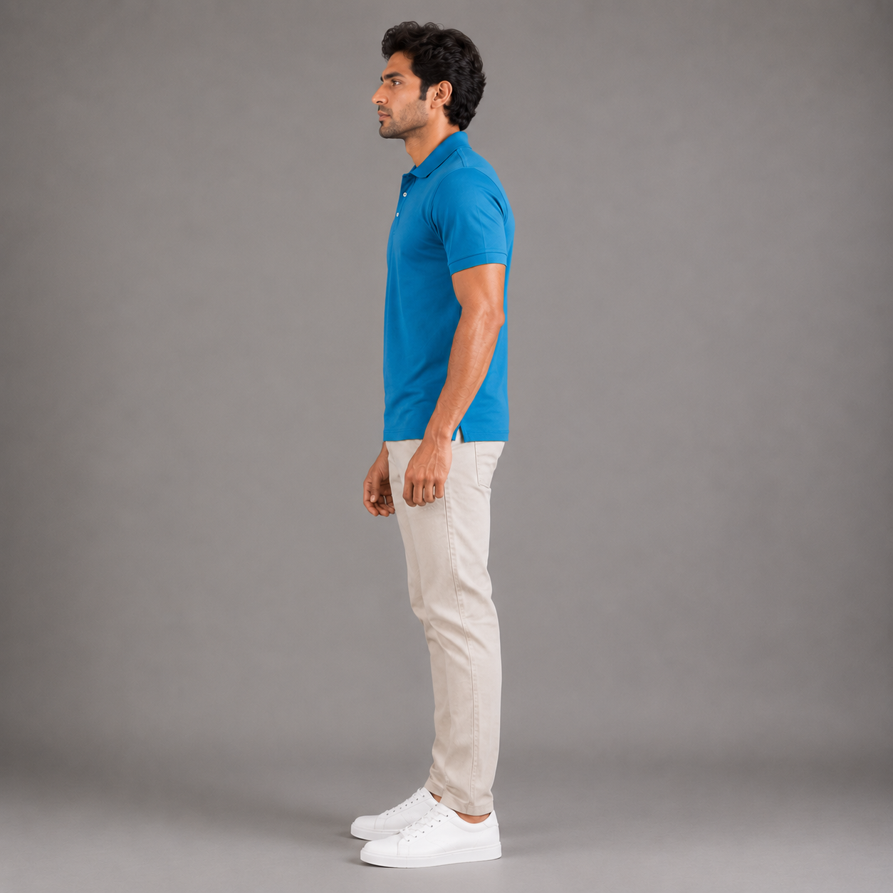 Men's Performance DriFit Aquamarine Polo T-Shirt
