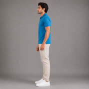 Men's Performance DriFit Aquamarine Polo T-Shirt