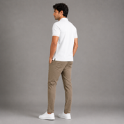 Men's Performance DriFit White Polo T-Shirt