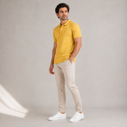 Men's Performance DriFit Mustard Polo T-Shirt