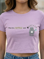I Run on Coffee and Sarcasm | Graphic T-Shirt