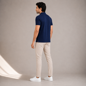 Men's Performance DriFit Navy Blue Polo T-Shirt
