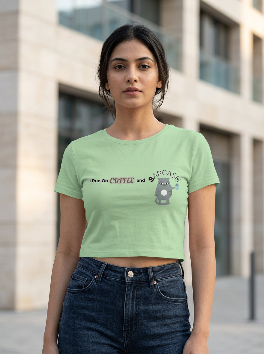 I Run on Coffee and Sarcasm | Graphic T-Shirt