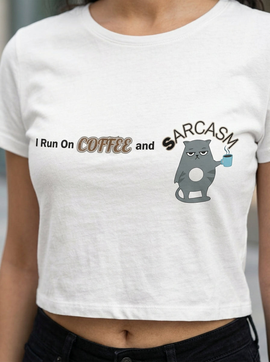I Run on Coffee and Sarcasm | Graphic T-Shirt