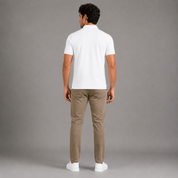 Men's Performance DriFit White Polo T-Shirt