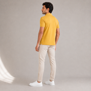 Men's Performance DriFit Mustard Polo T-Shirt