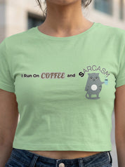 I Run on Coffee and Sarcasm | Graphic T-Shirt