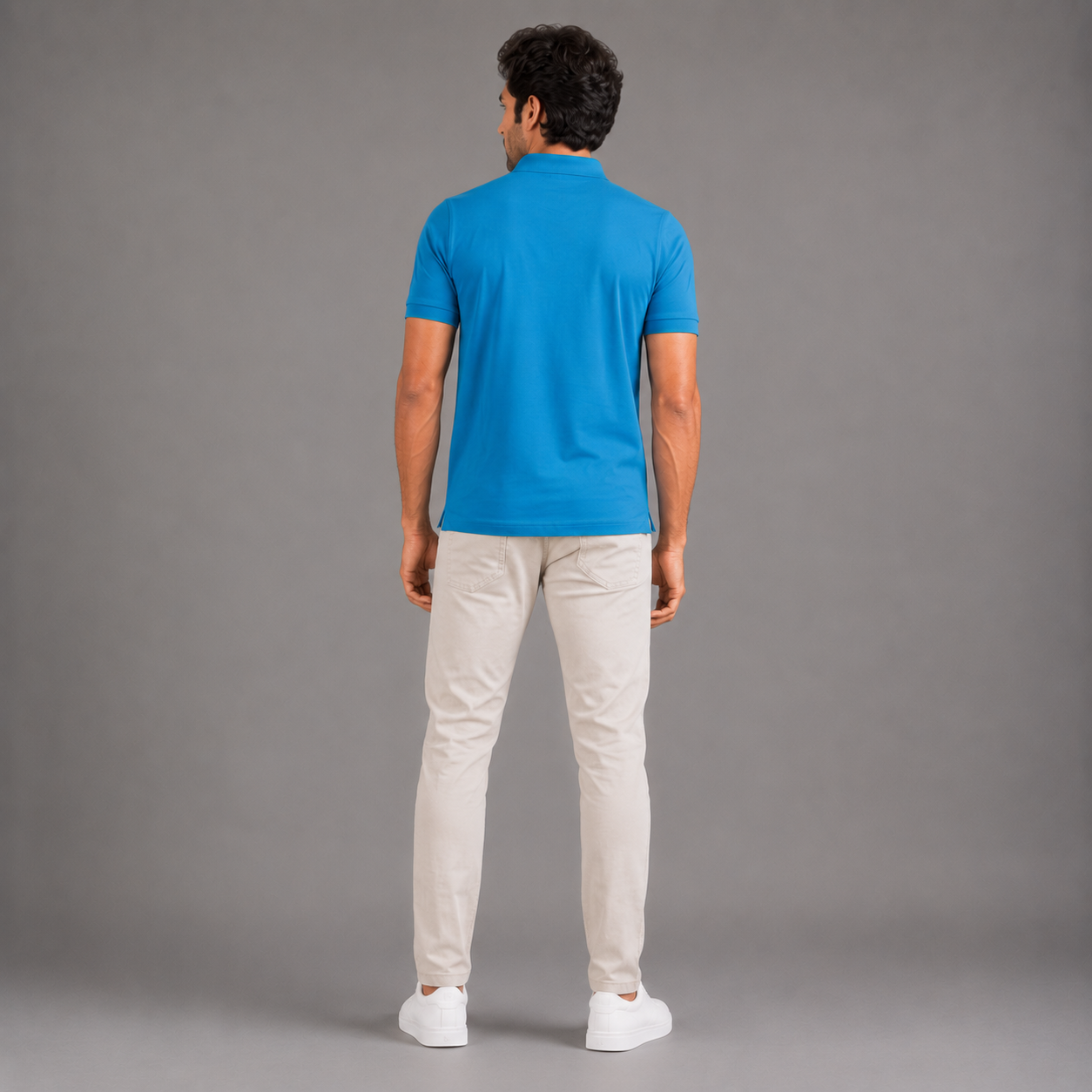 Men's Performance DriFit Aquamarine Polo T-Shirt