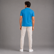Men's Performance DriFit Aquamarine Polo T-Shirt