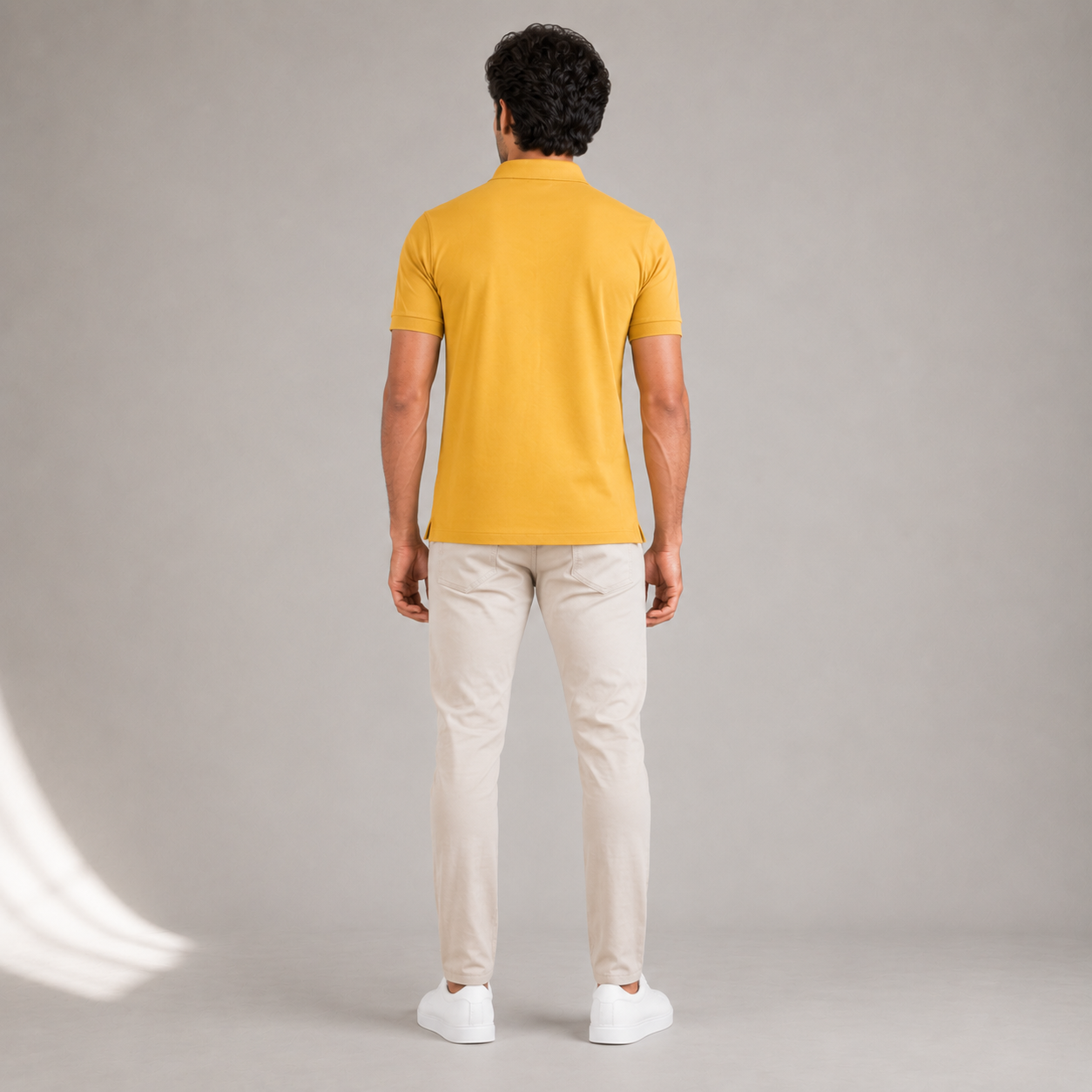 Men's Performance DriFit Mustard Polo T-Shirt