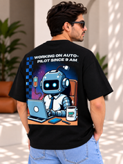 Working on Autopilot Since 9AM | Graphic T-Shirt