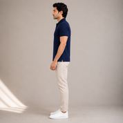 Men's Performance DriFit Navy Blue Polo T-Shirt