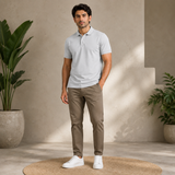 Men's Performance DriFit Grey Polo T-Shirt