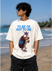 To Be or Not to Be Janta Party Oversized T-Shirt - Mockup 2