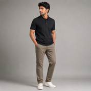 Men's Performance DriFit Black Polo T-Shirt