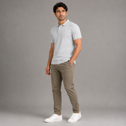 Men's Performance DriFit Grey Polo T-Shirt