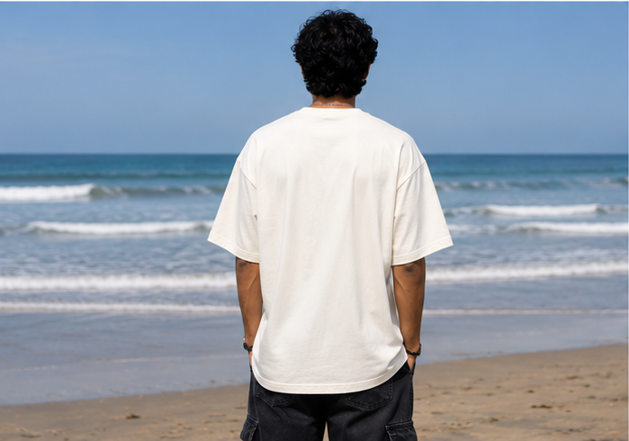 To Be or Not to Be Janta Party Oversized T-Shirt - Mockup 4