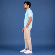 Men's Performance DriFit Fiji Blue Polo T-Shirt