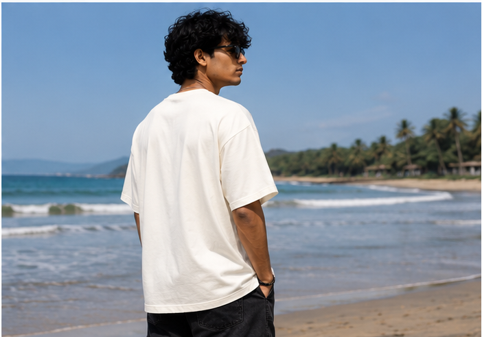 To Be or Not to Be Janta Party Oversized T-Shirt - Mockup 5