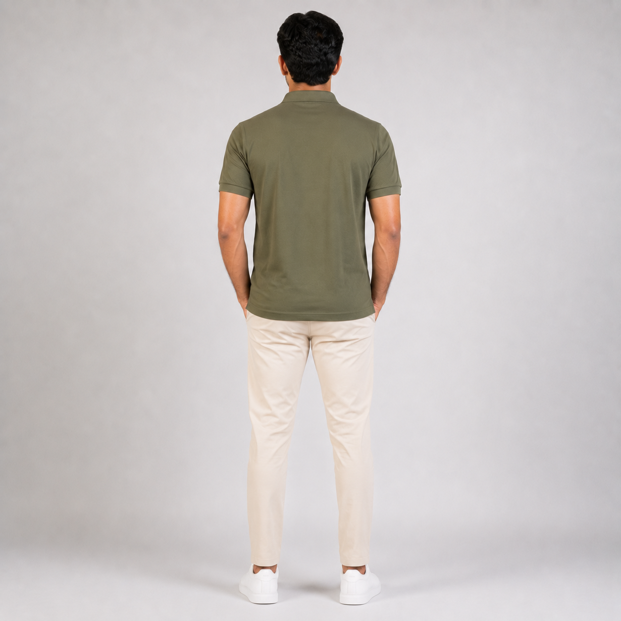 Men's Performance DriFit Military Green Polo T-Shirt