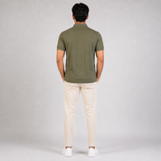 Men's Performance DriFit Military Green Polo T-Shirt