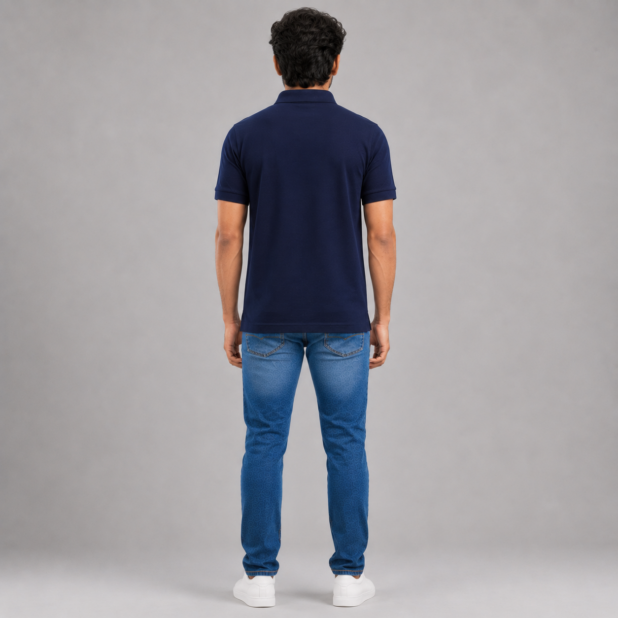Solids Navy Blue Men's Polo T-Shirt – 100% Cotton