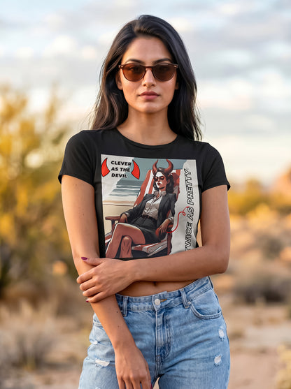 Clever as the Devil Twice as Pretty | Graphic T-Shirt