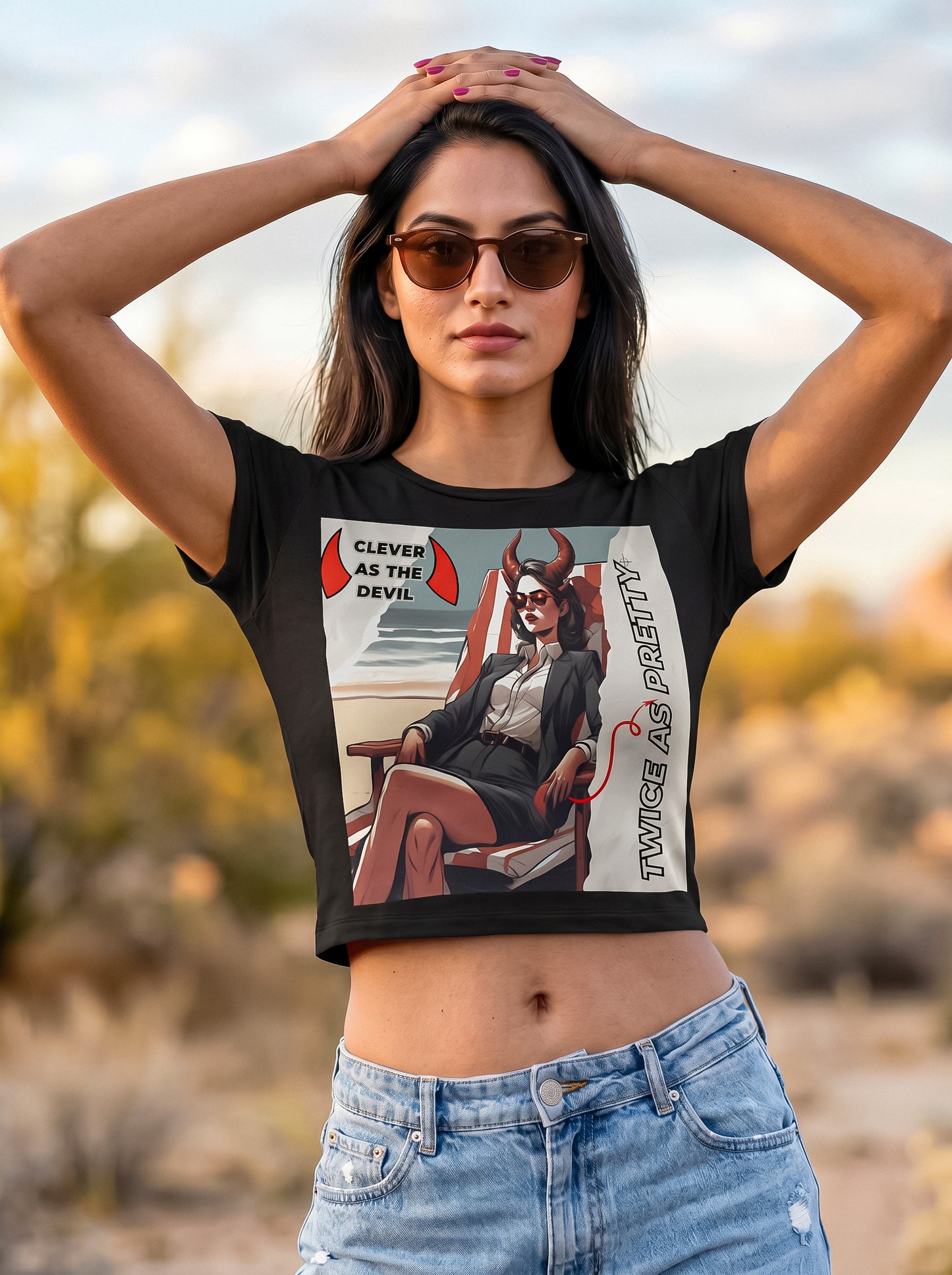 Clever as the Devil Twice as Pretty | Graphic T-Shirt