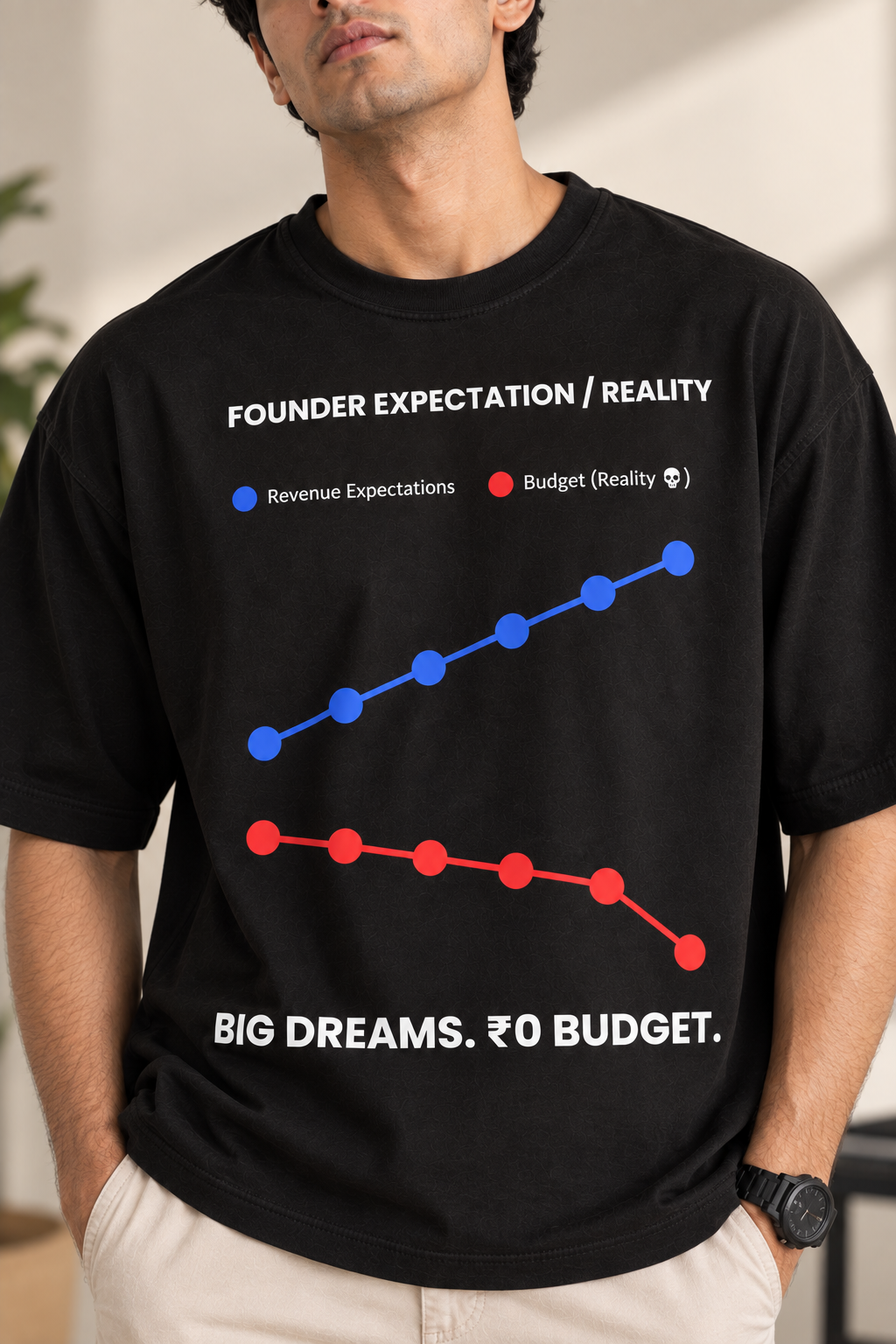 Founder Mode: Expectation vs Reality | Graphic T-Shirt