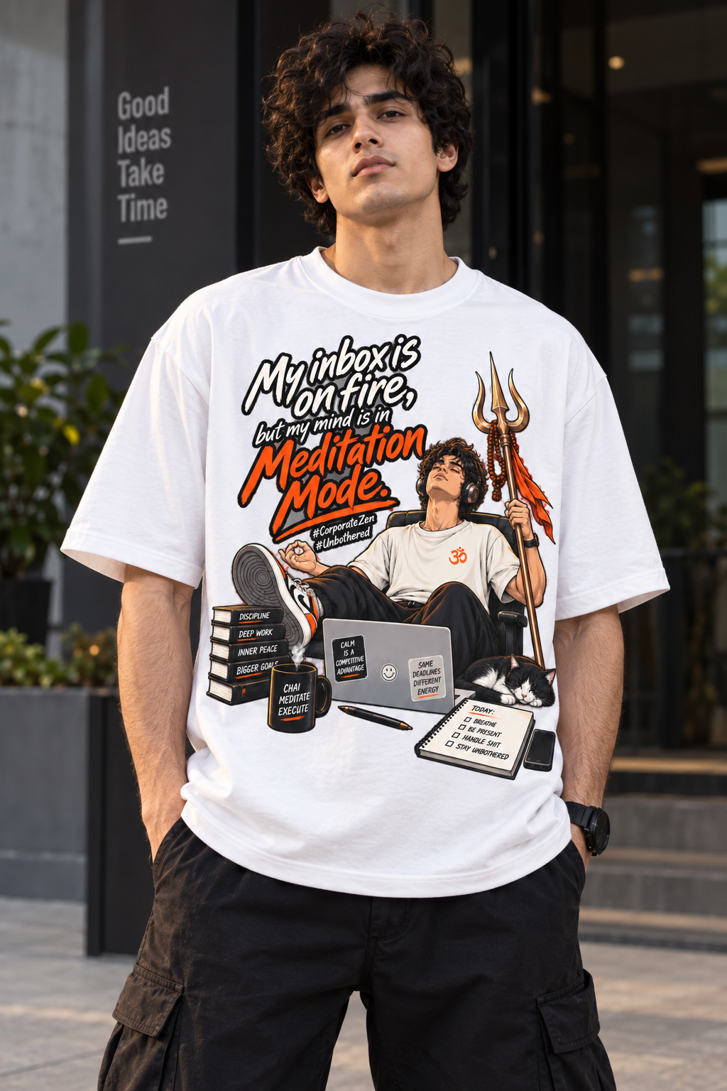 Meditation Mode | Oversized T-Shirt
