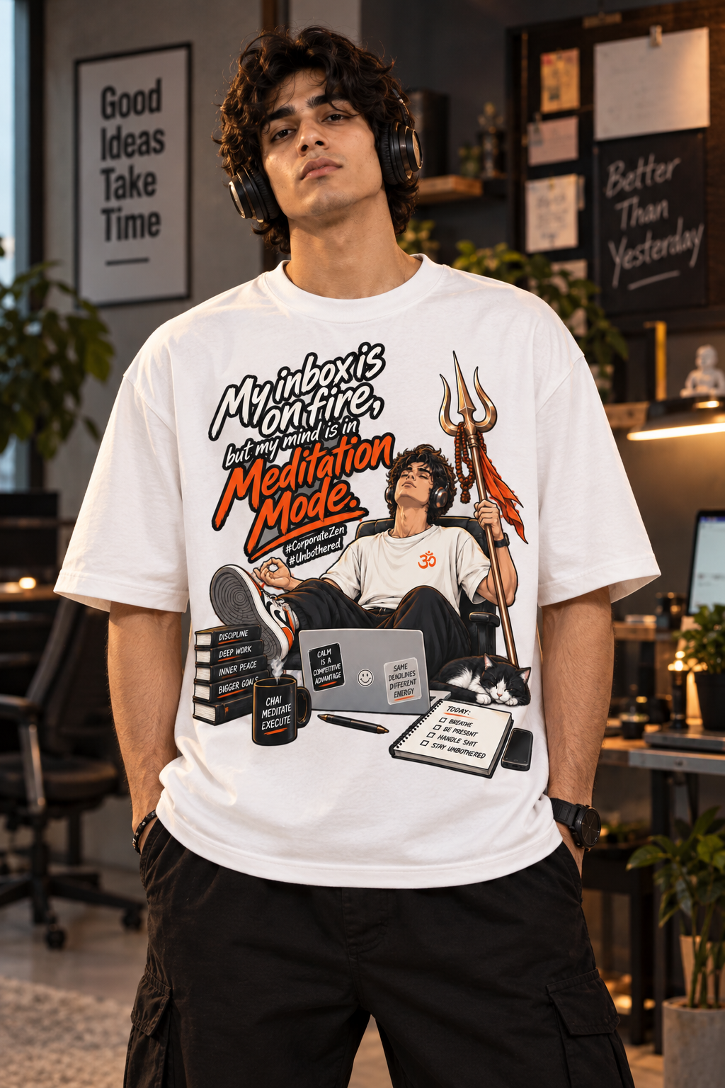 Meditation Mode | Oversized T-Shirt