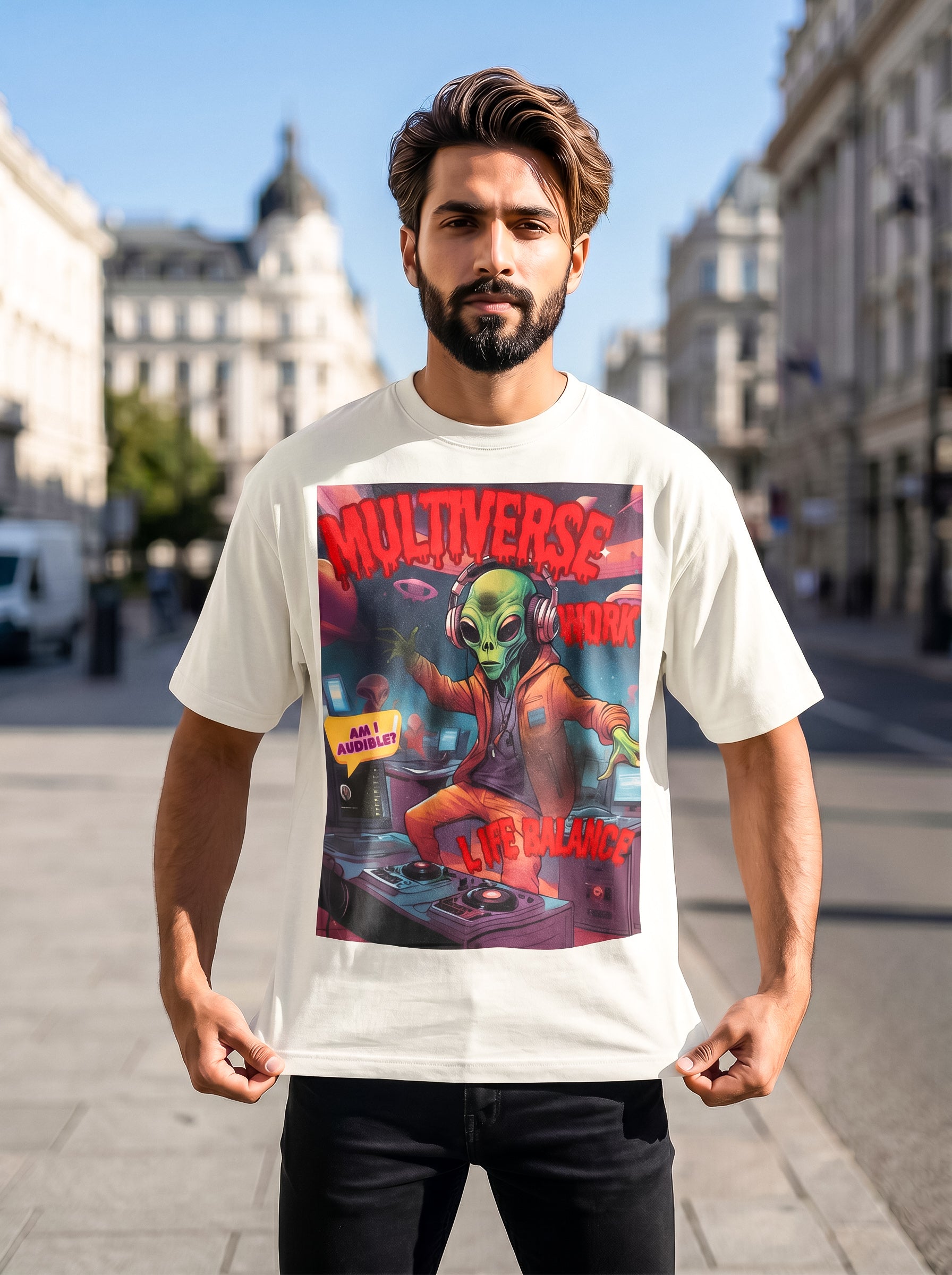 Multiverse Work Life Balance | Graphic T-Shirt