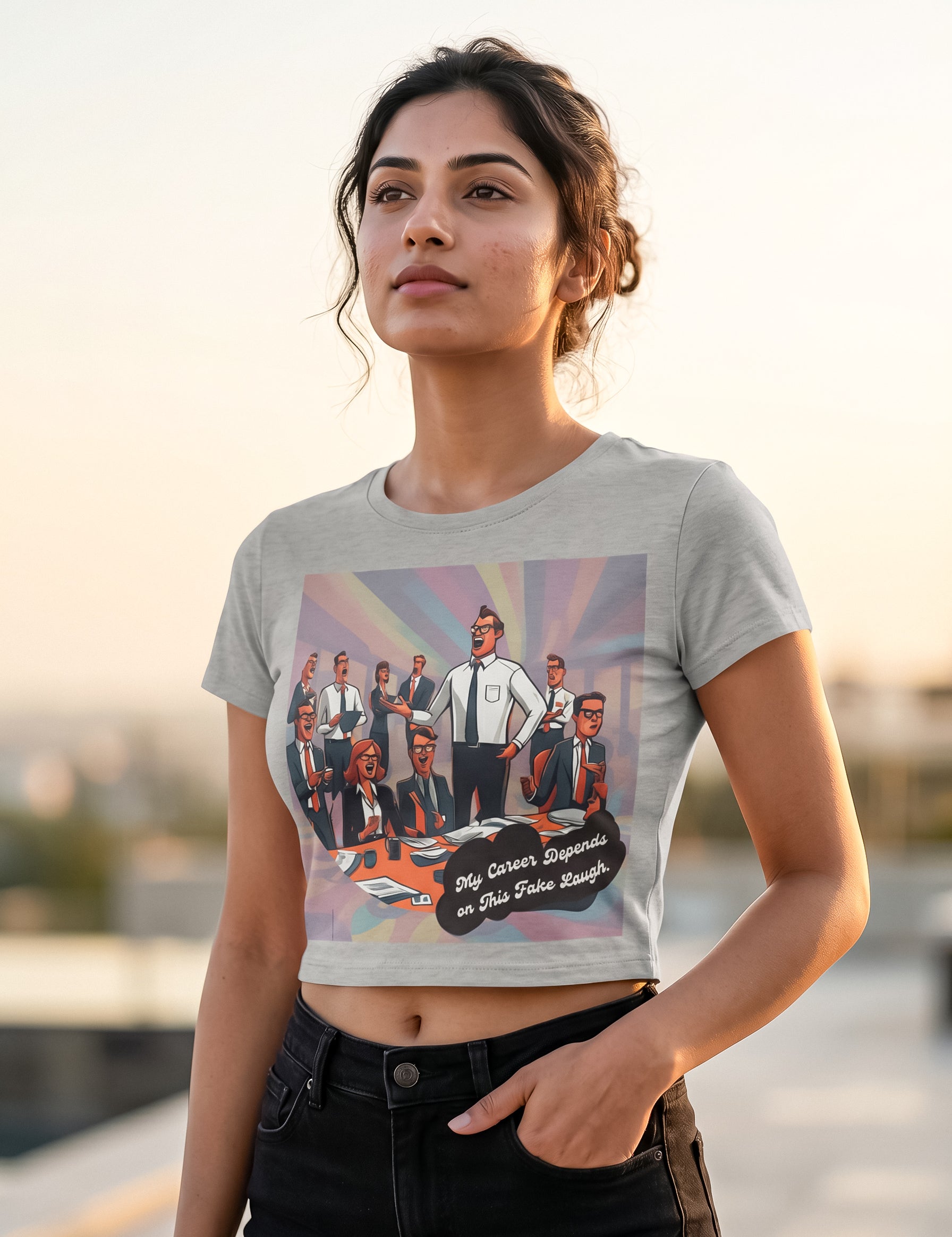 My Career Depends on this fake Laugh | Graphic T-Shirt