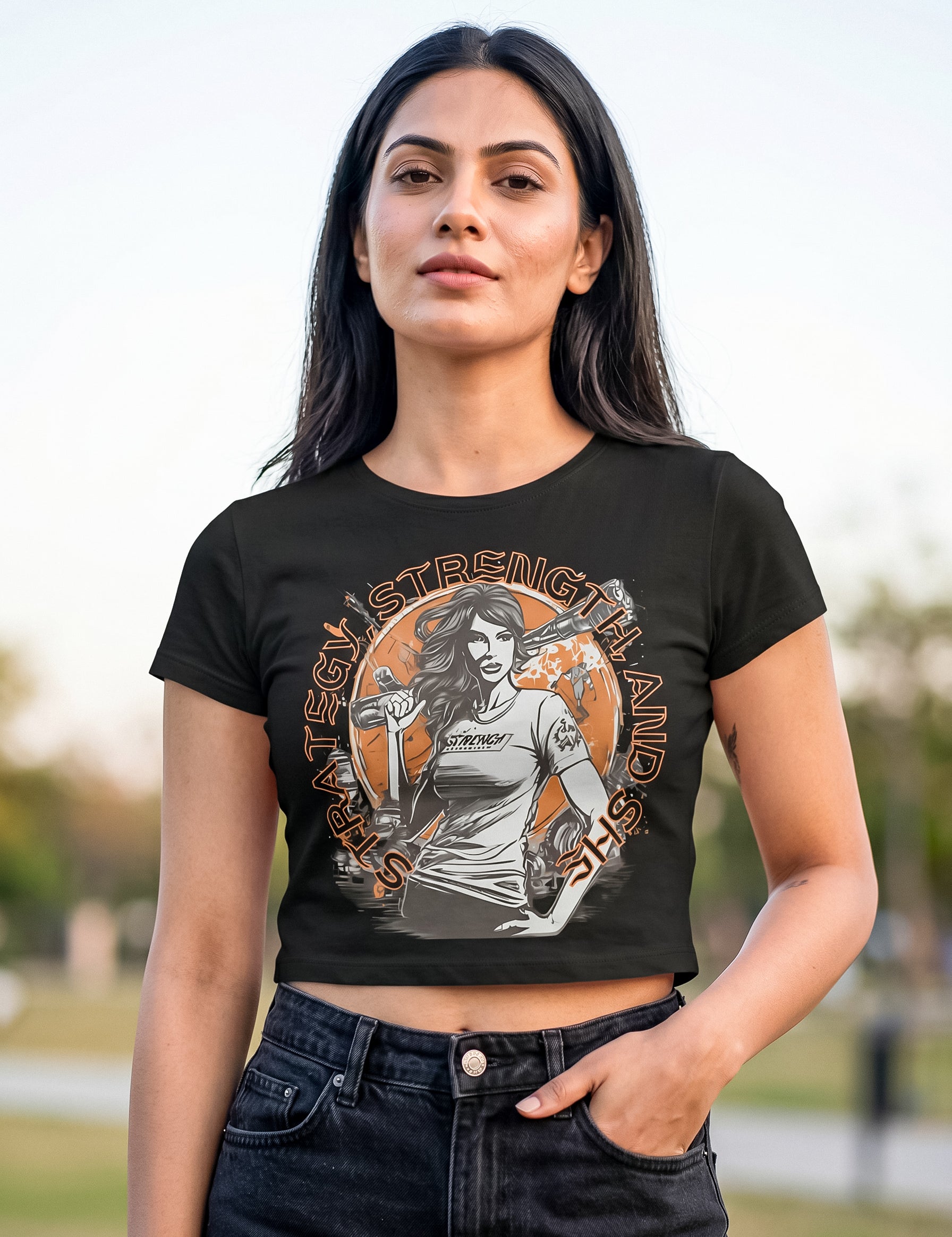 Strategy Strength and She | Graphic T-Shirt