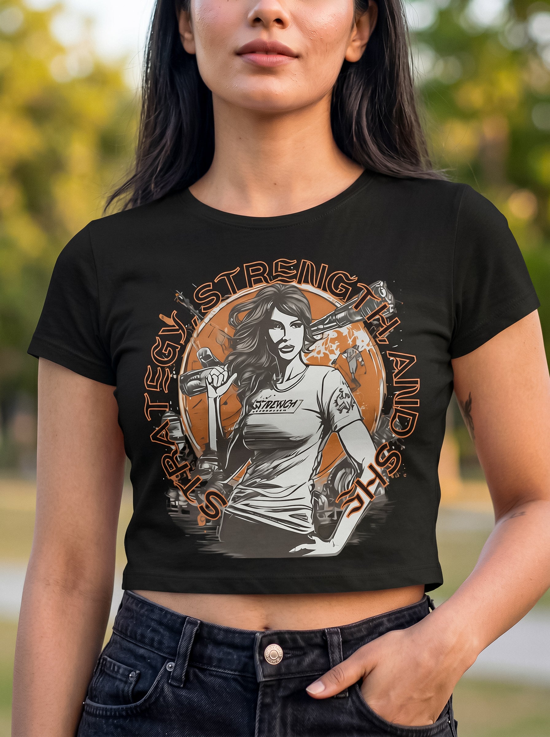 Strategy Strength and She | Graphic T-Shirt