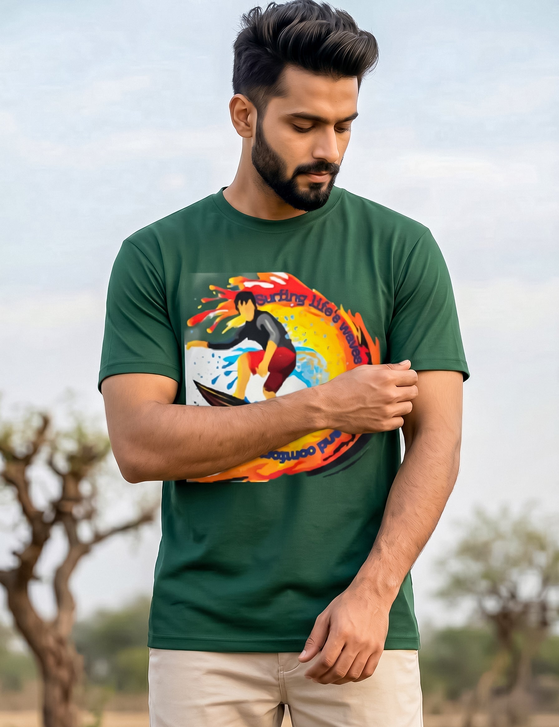Surfing lifes Waves in Style and Comfort | Graphic T-Shirt