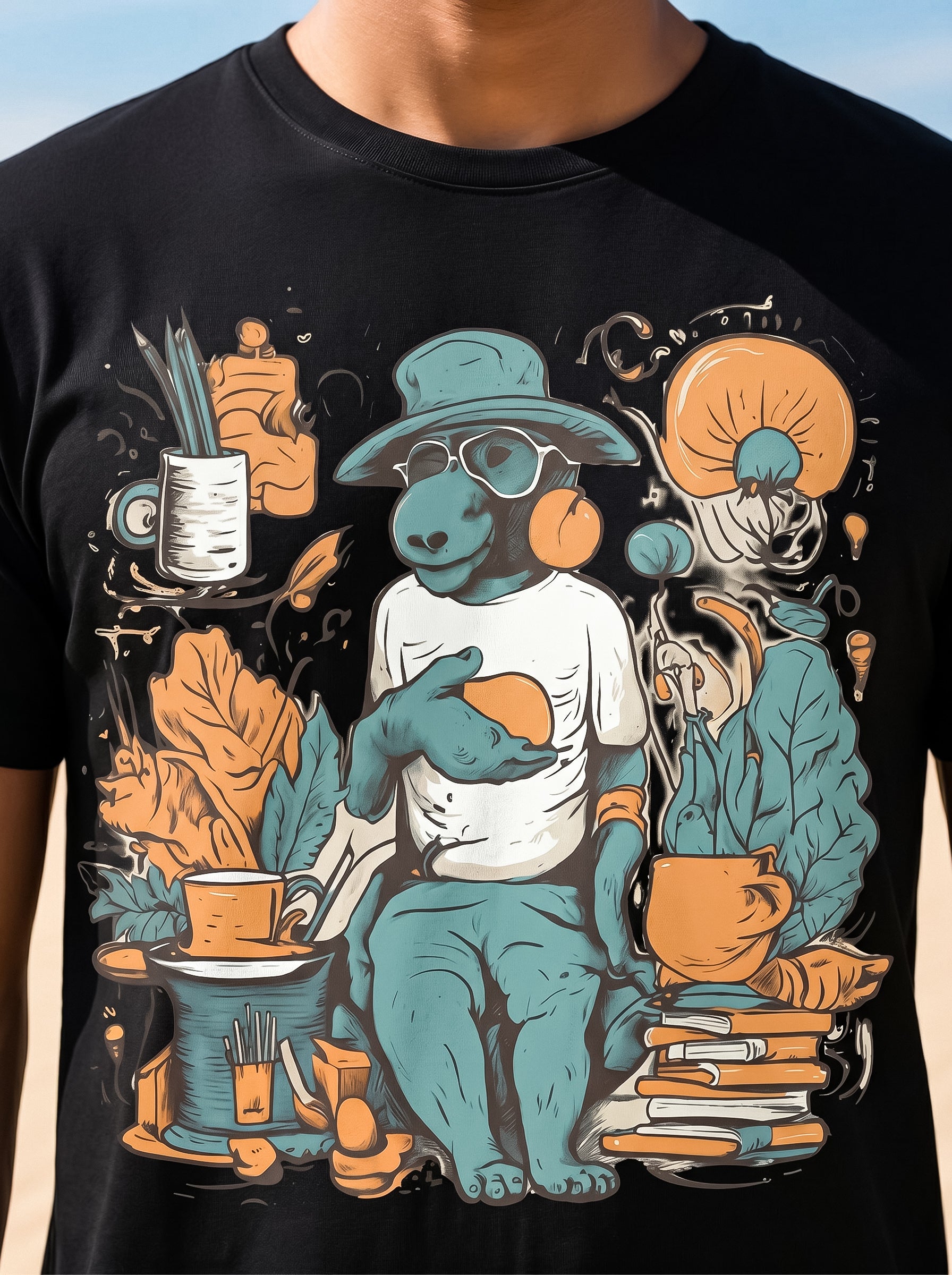 Surreal Coffee Break | Graphic T-Shirt