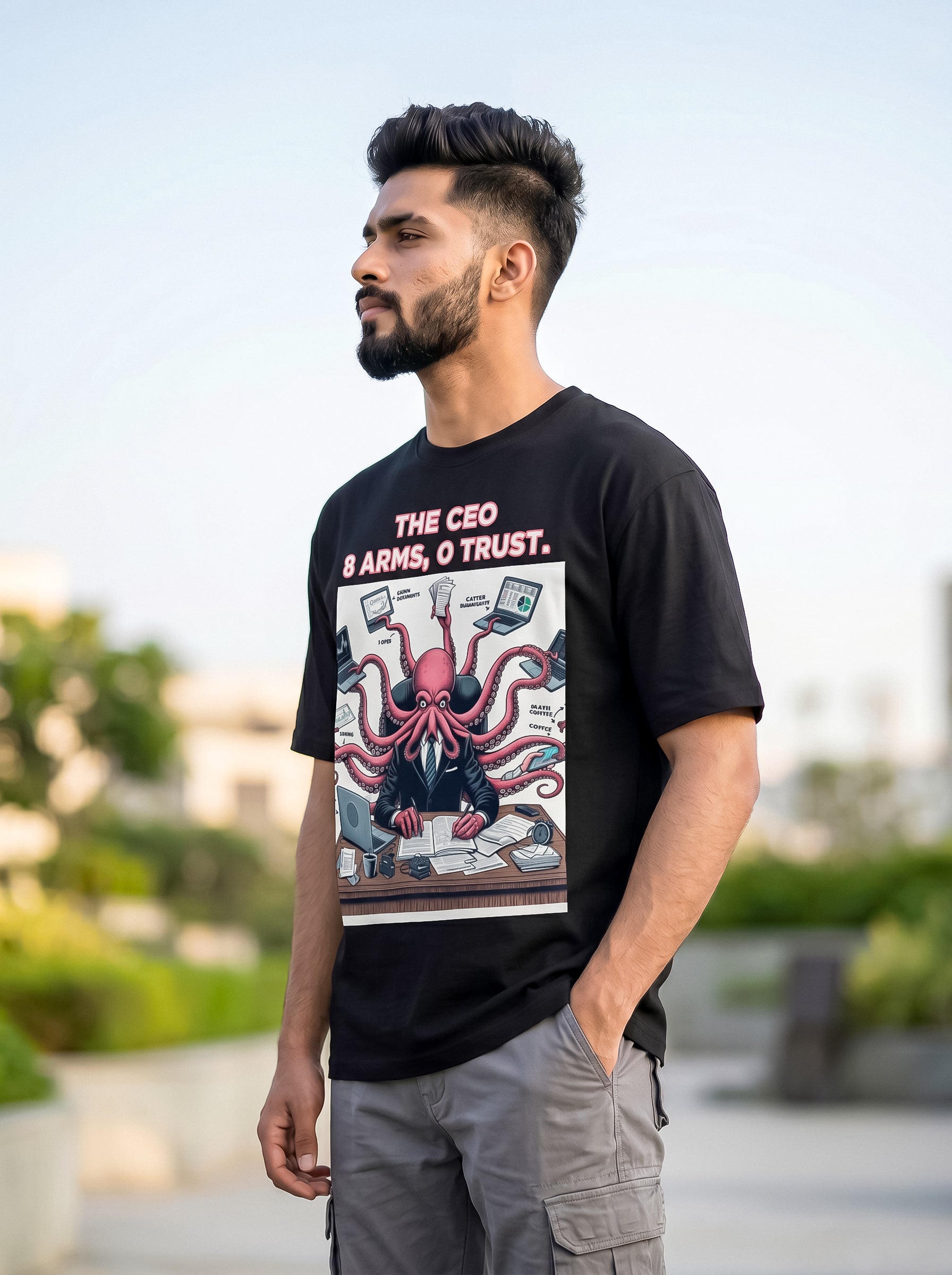The CEO, 8 Arms, 0 trust | Graphic T-Shirt