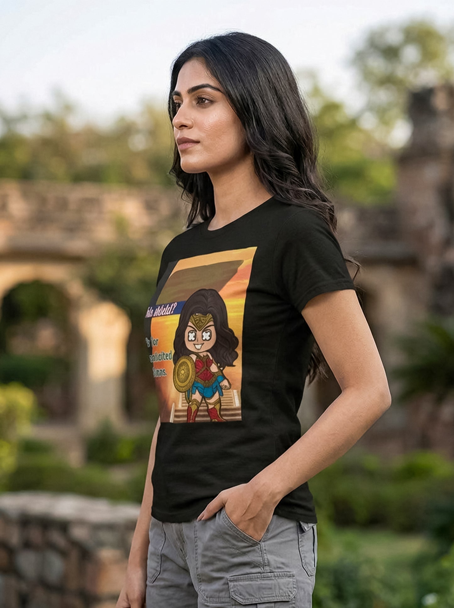 This Shield is for Unsolicited opinions | Graphic T-Shirt