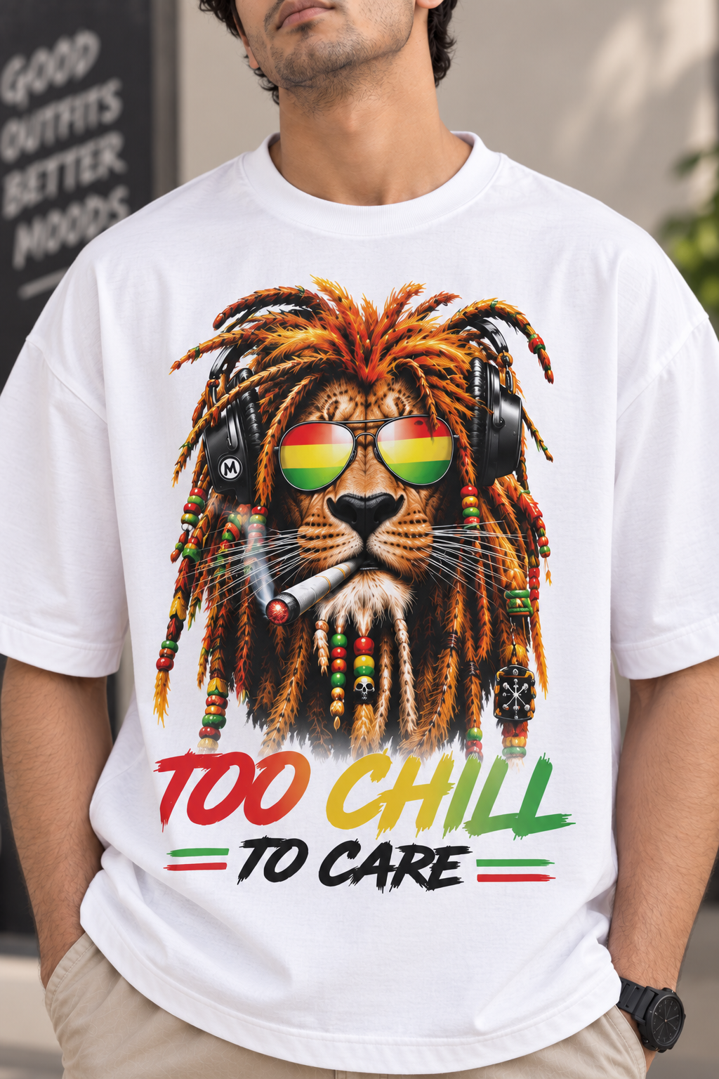 Too Chill to Care | Graphic T-Shirt