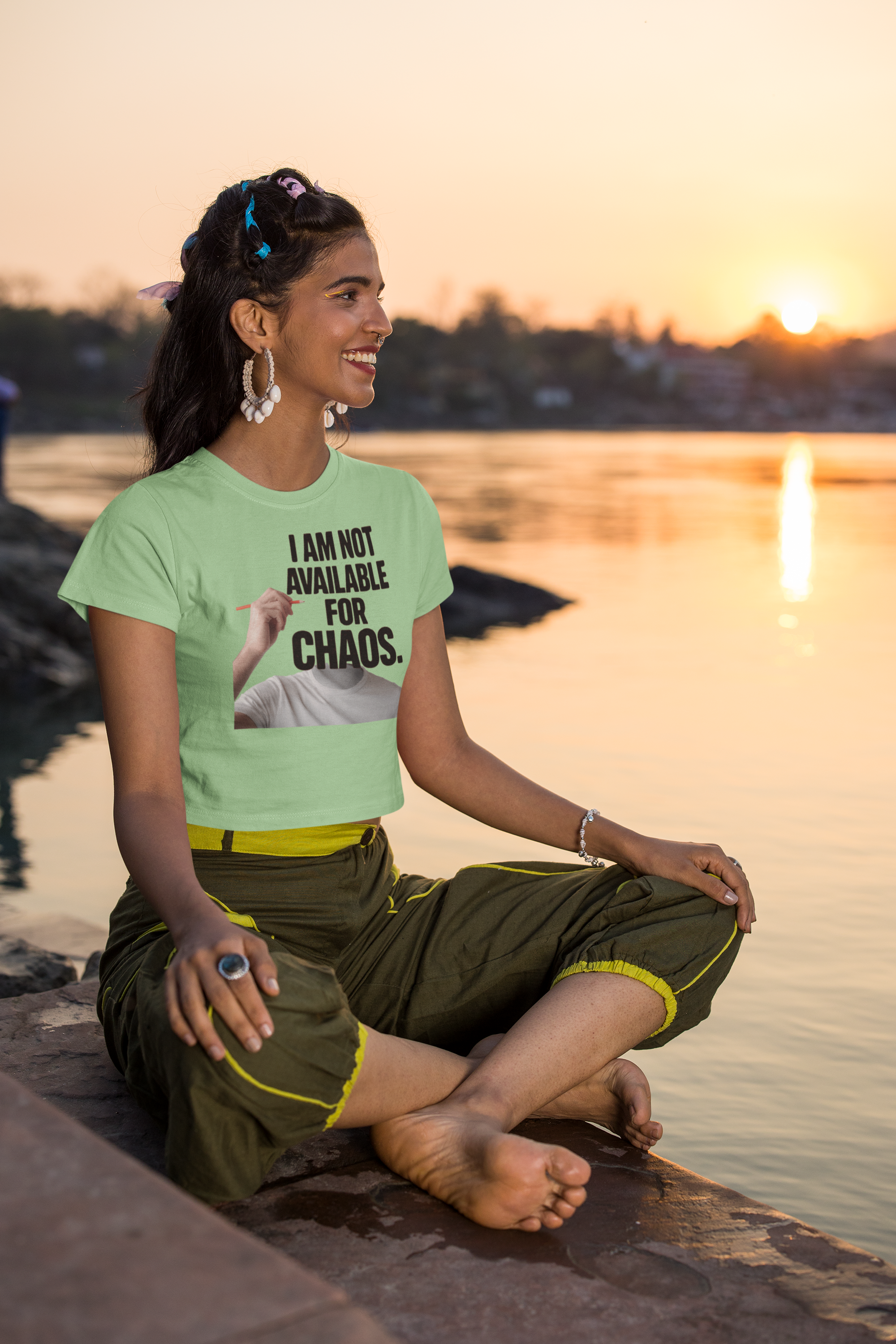 I Am Not Available For Chaos | Crop Top